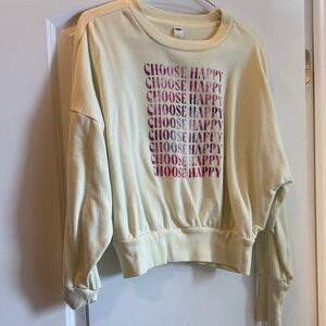 Old Navy Pale Yellow Crewneck Sweatshirt